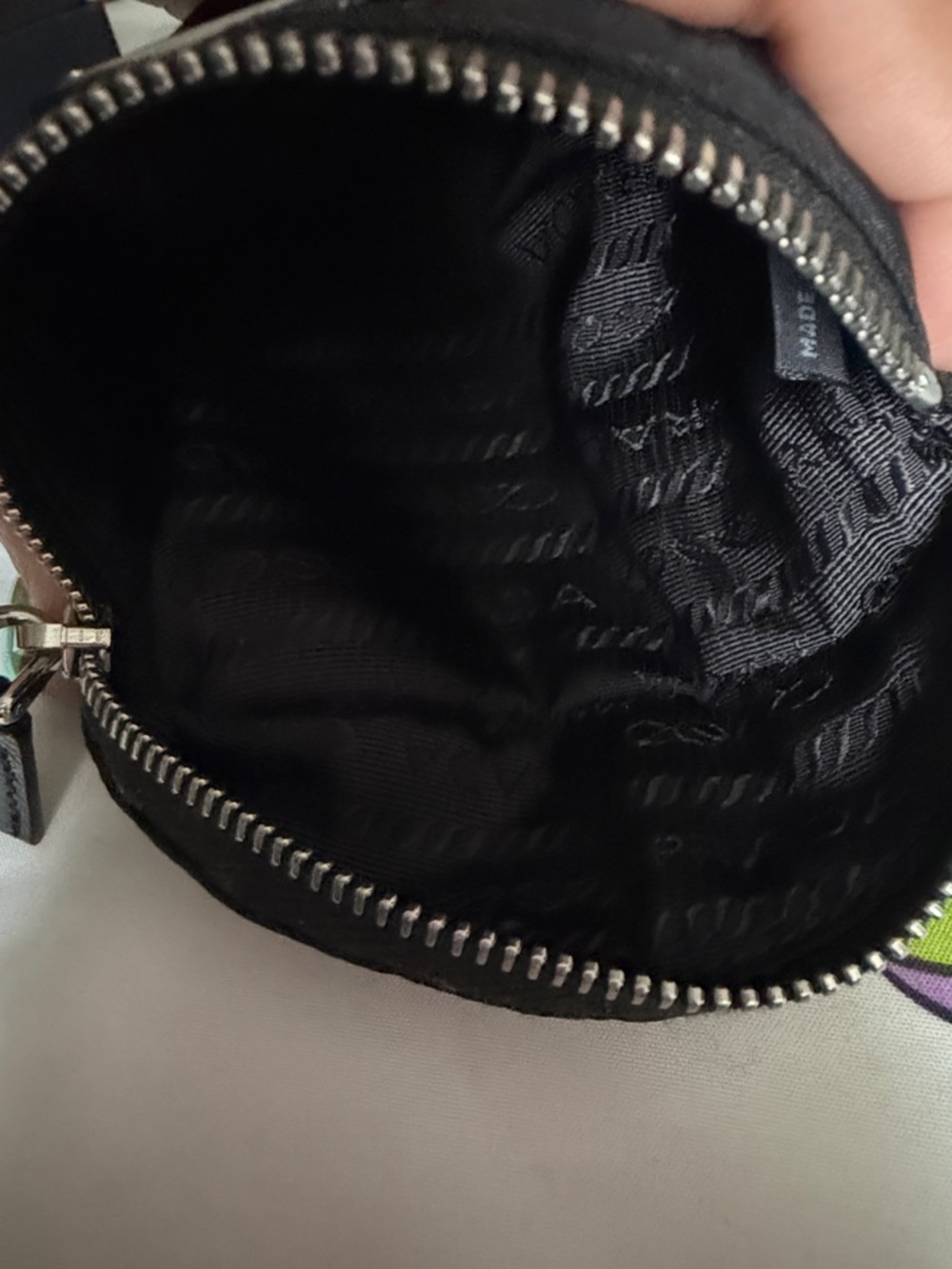 Prada Black Nylon Toiletry wristlet pouch - Picture 4 of 5